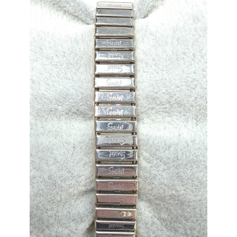 Timex Indiglo Vintage Watch Women Speidel Stretch Band Gold Silver - Picture 3 of 9